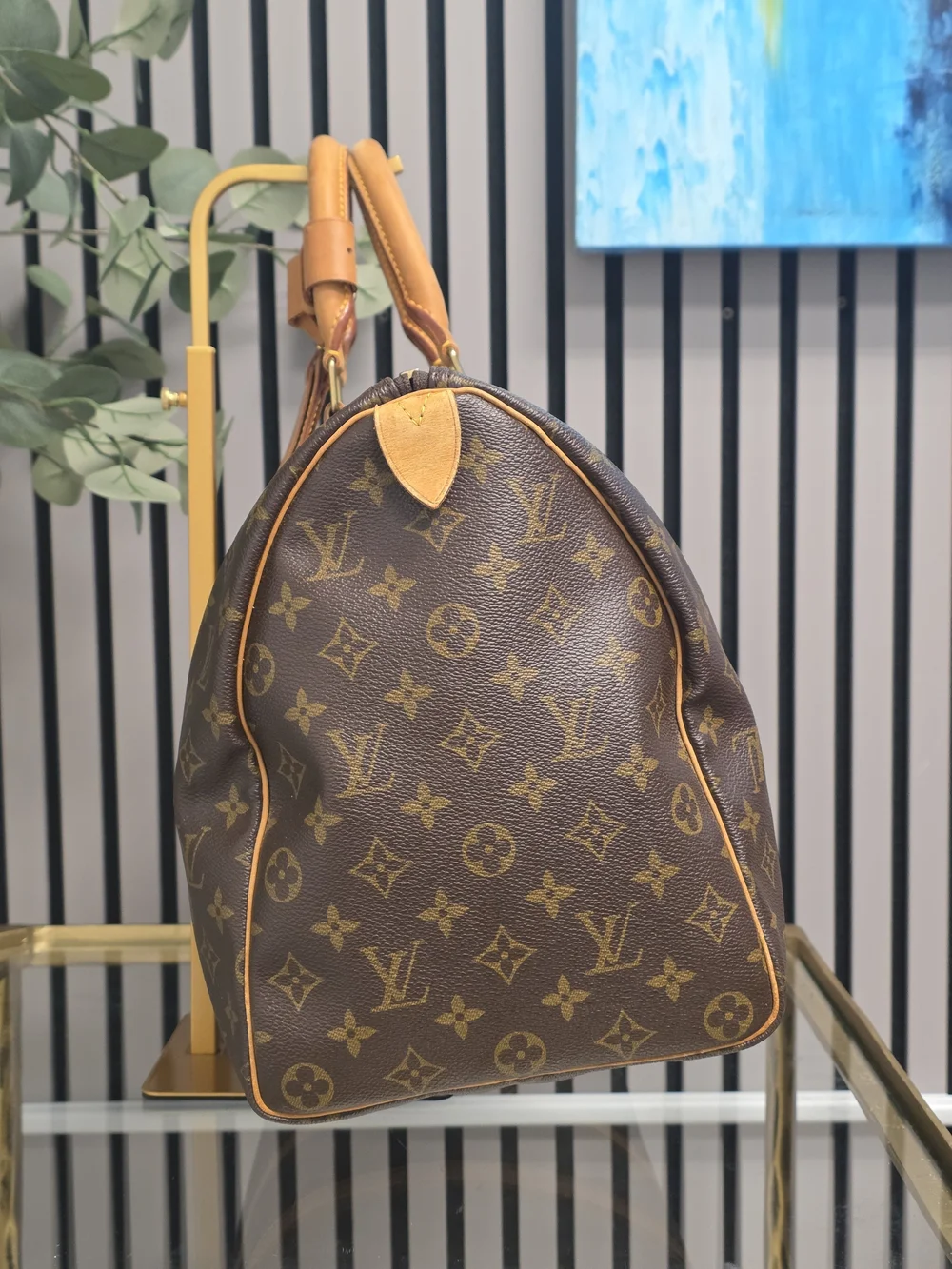 Louis Vuitton Brown Monogram Keepall 45 Travel Duffel